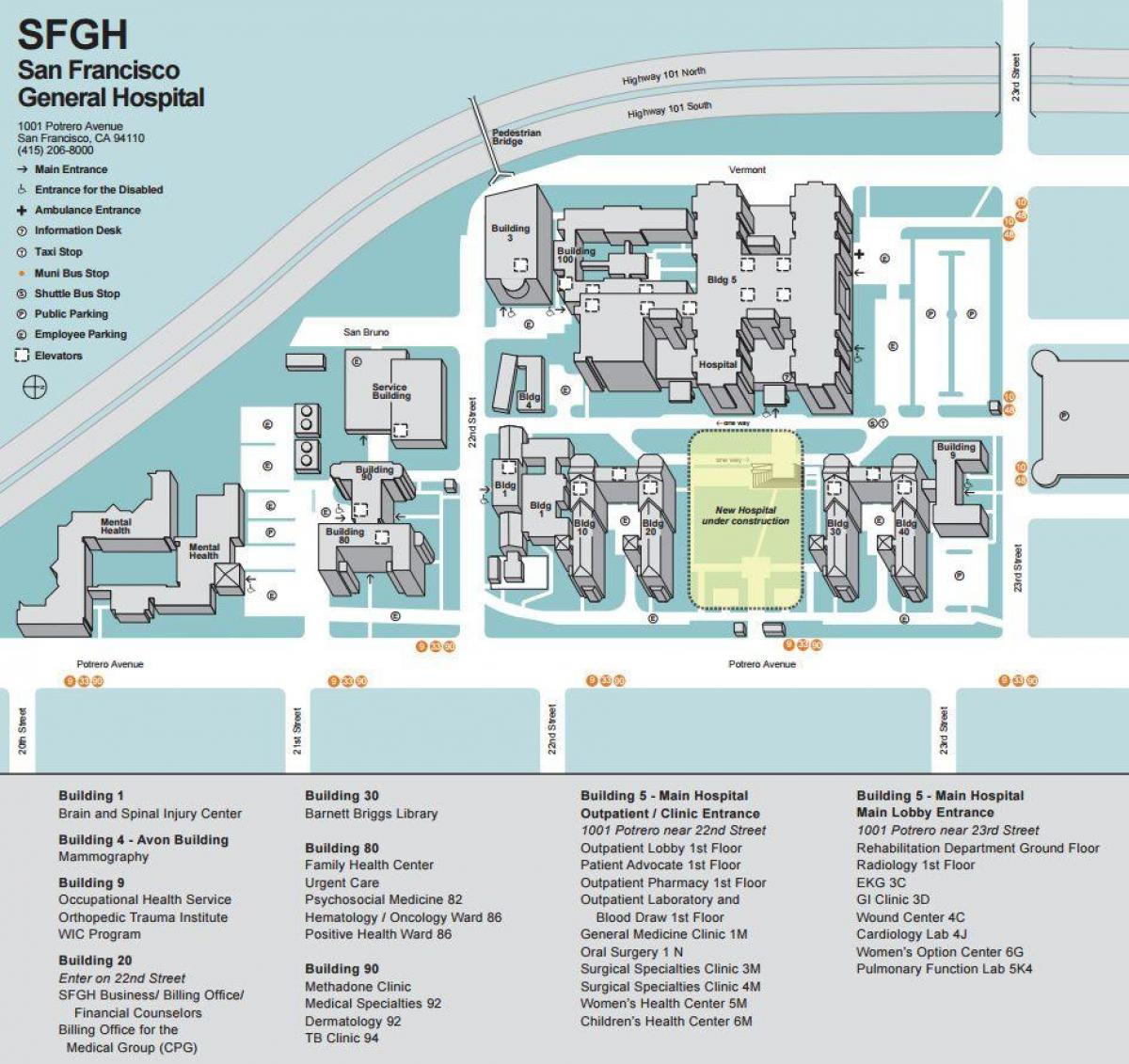 Harta e ucSF medical center