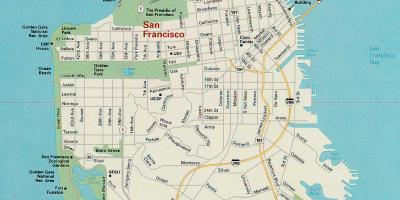 Harta e San Franciskos atraksionet kryesore