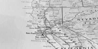 Bardh e zi dhe hartën e San Franciskos