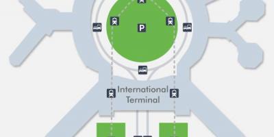 Harta e SFO airport terminal 1