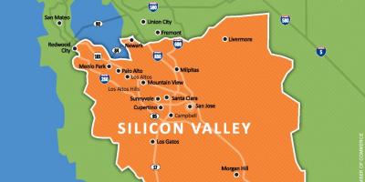 Silicon valley në hartë të botës