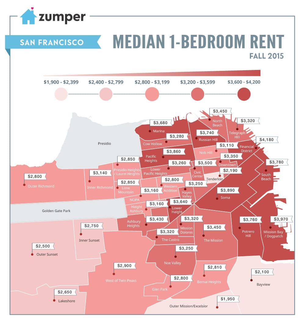 bay area me qira çmimet e hartes