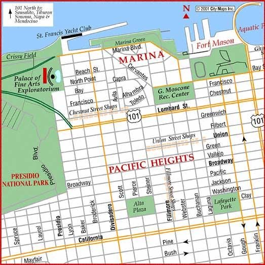 San Francisko marina hartë