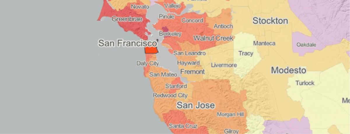 Harta e mapp San Francisko