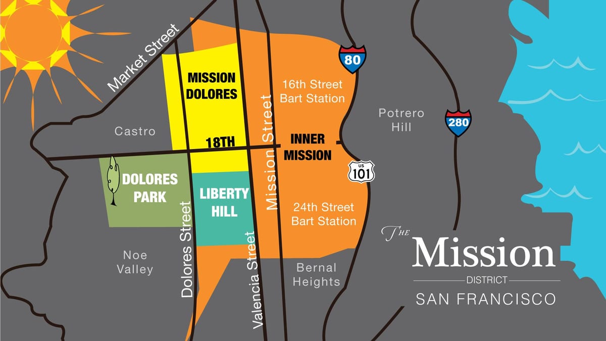 Harta e misionit të distriktit në San Francisko