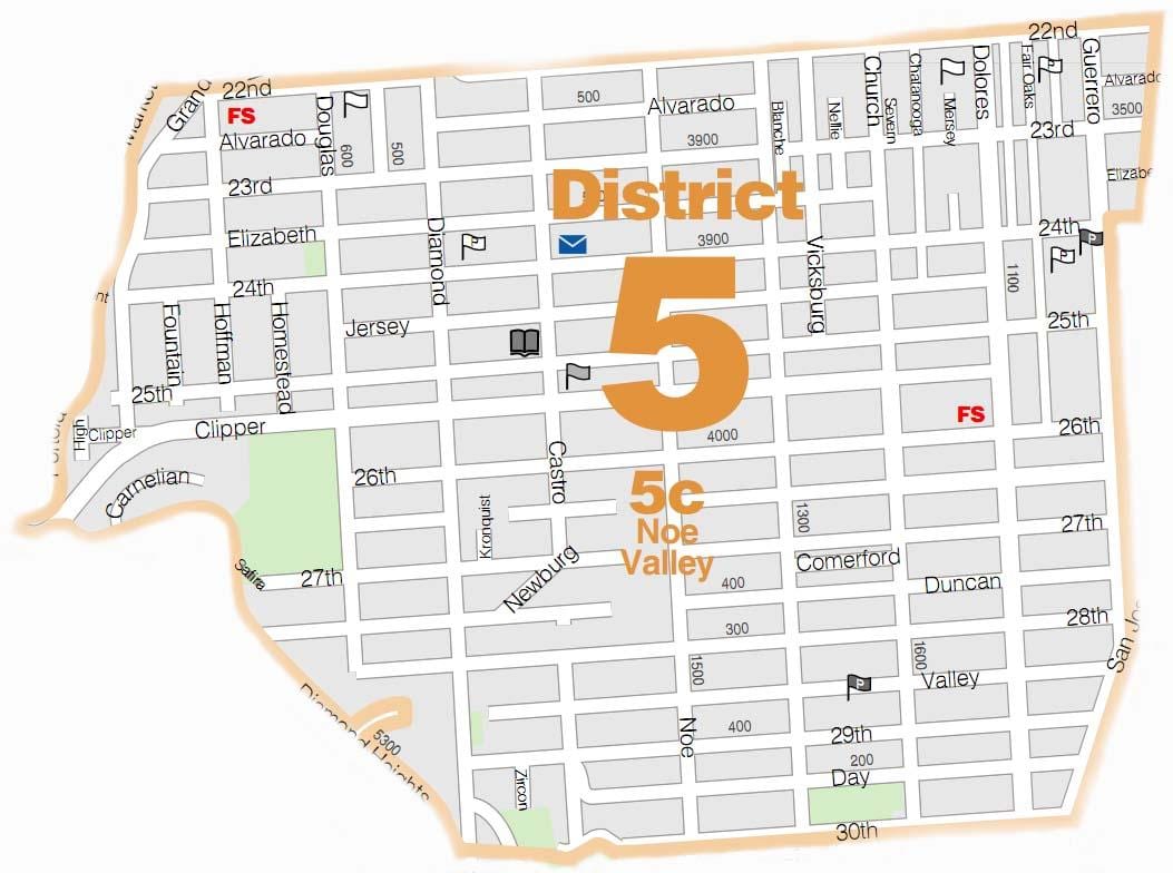 harta e noes luginën San Francisko