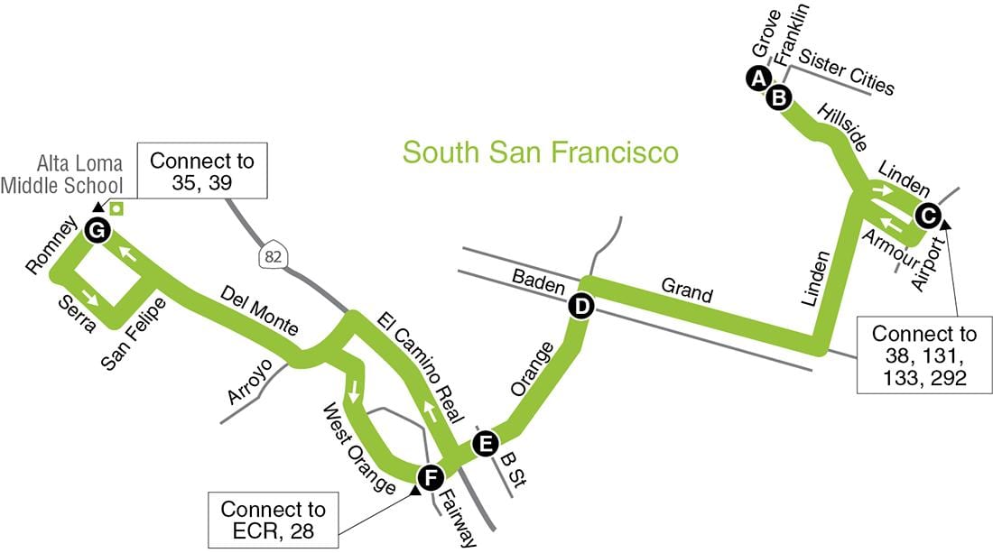 Harta e San Francisco të shkollave fillore