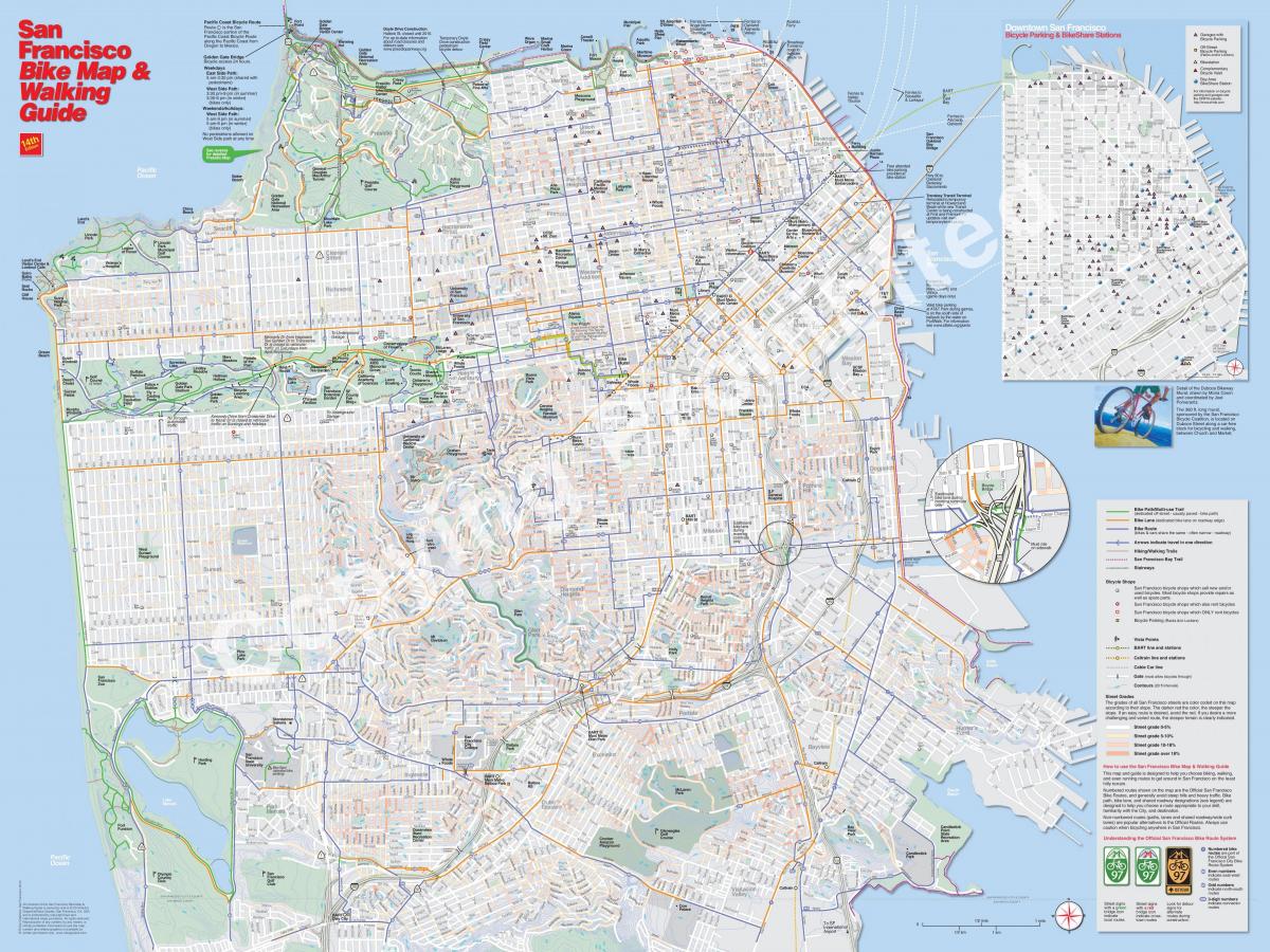 Harta e San Franciskos biçikletë