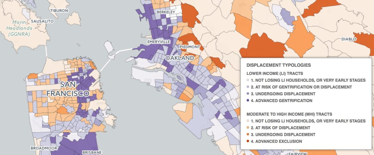 Harta e San Franciskos gentrification