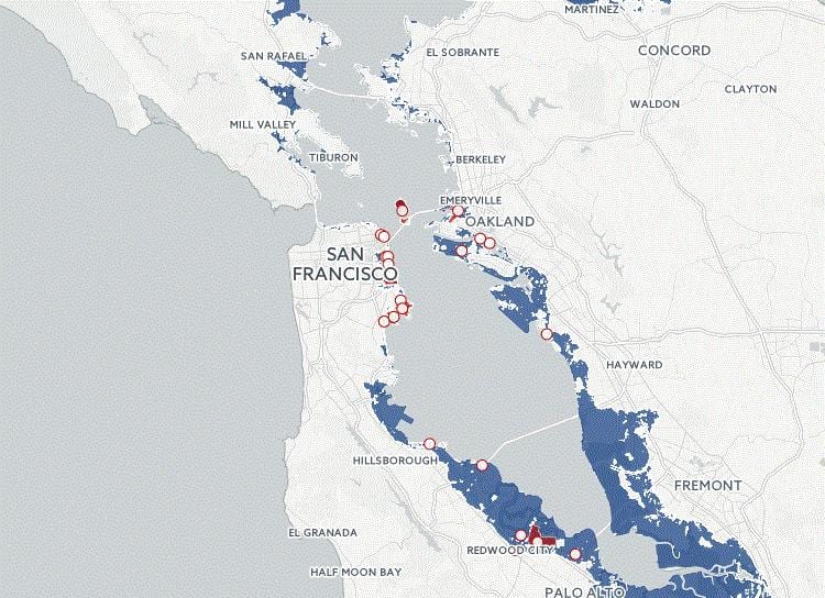 Harta e San Franciskos përmbytjes