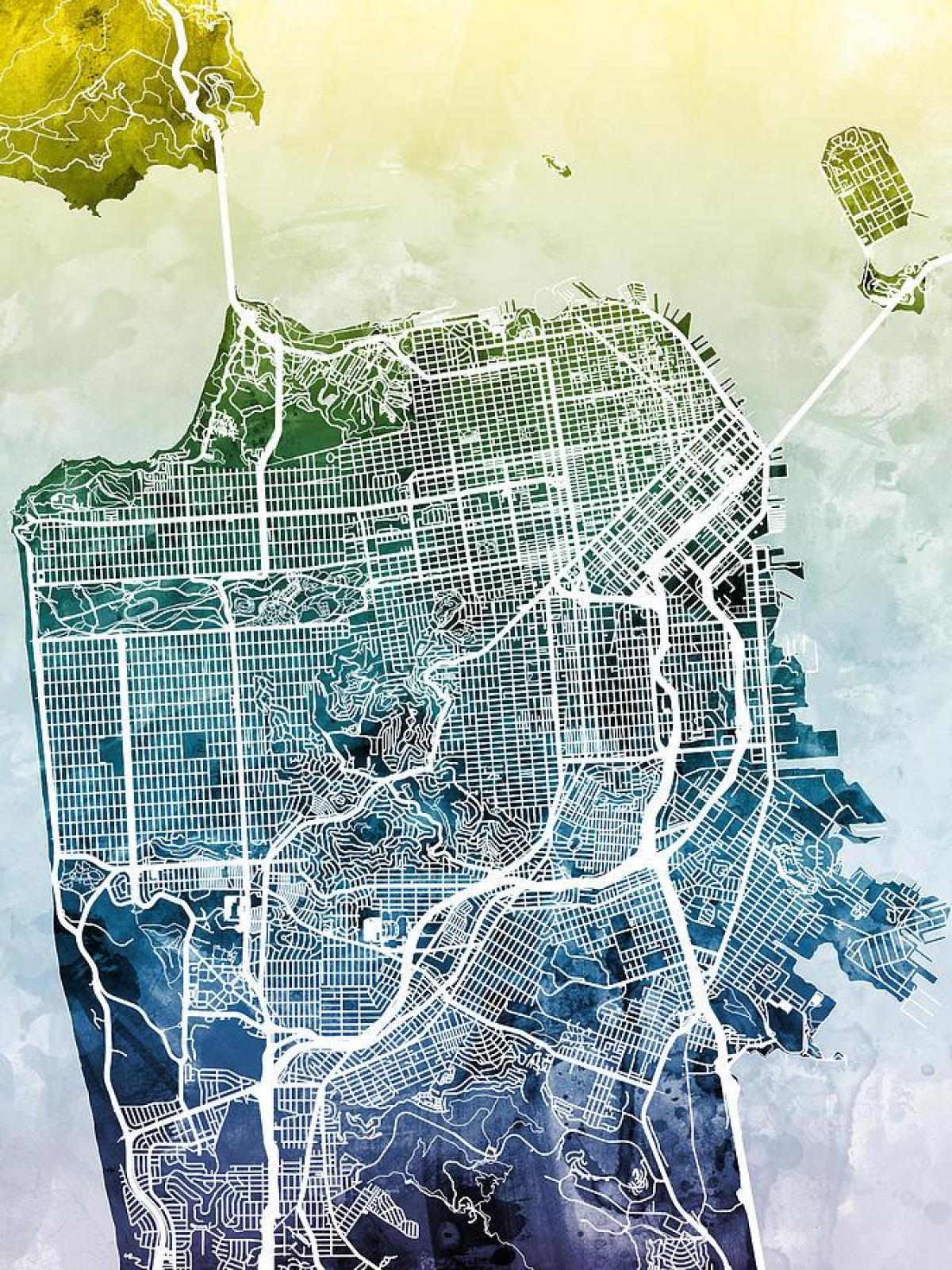 Harta e San Francisko, qyteti i artit