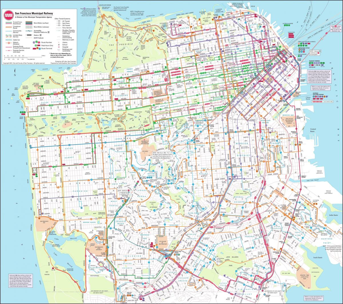 Harta e San Franciskos hekurudhor
