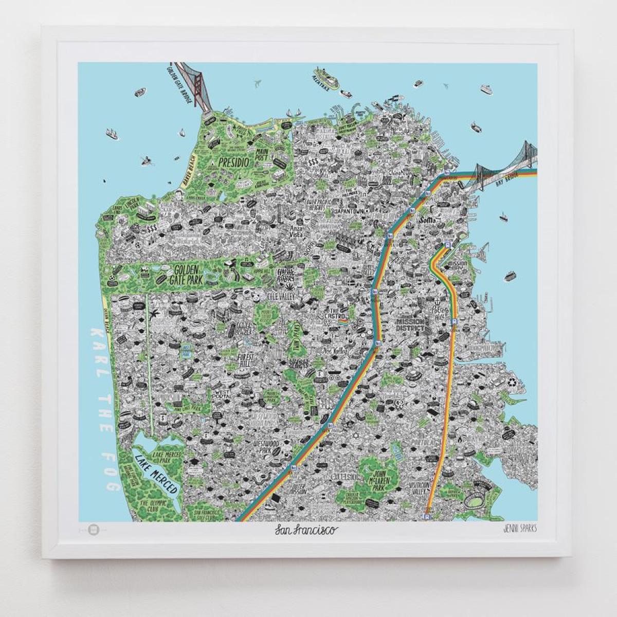 Harta e San Franciskos je