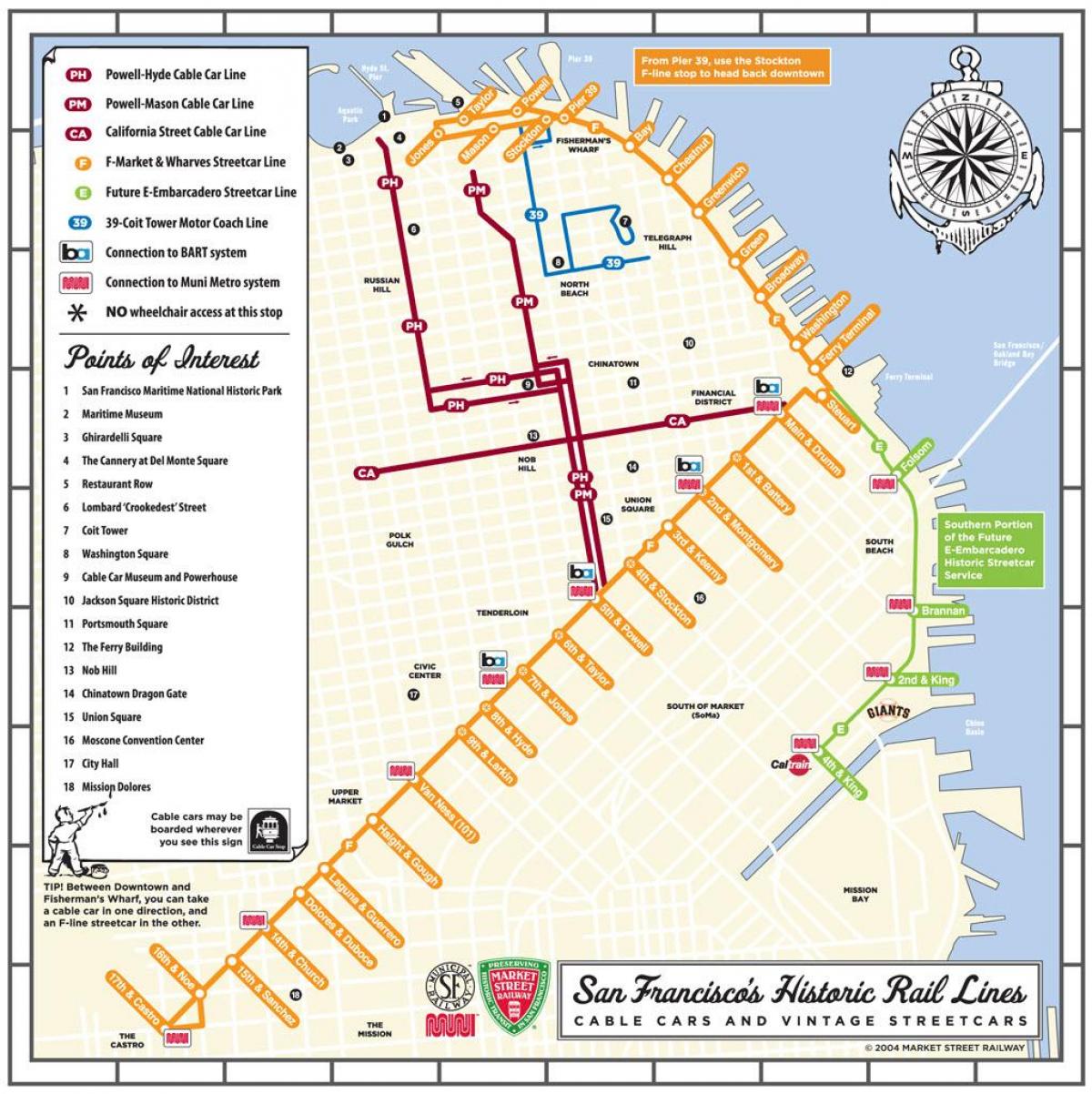 San Fran karrocë hartë