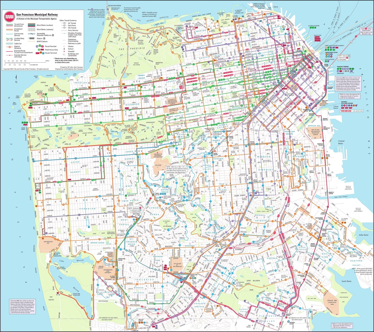 Harta e San Franciskos komunale hekurudhor