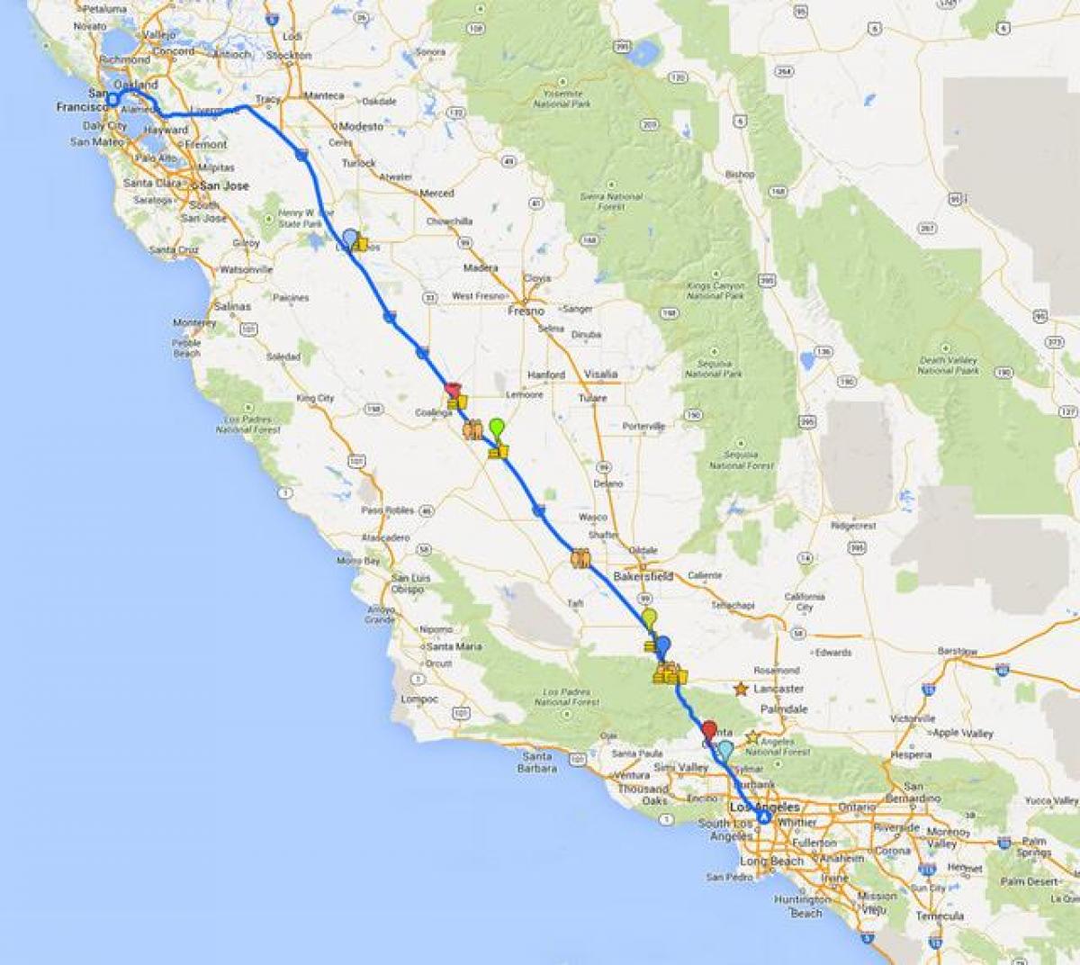 Harta e San Franciskos makinës turne