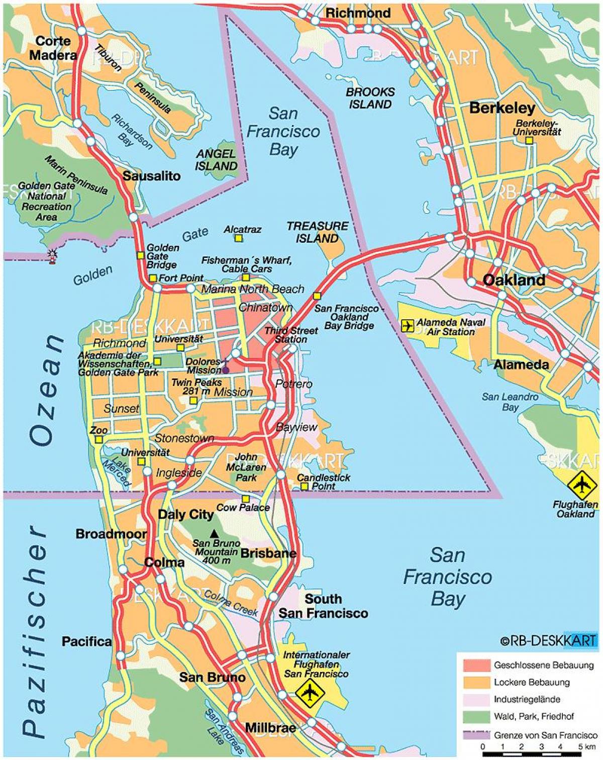 Harta e San Franciskos qarkut
