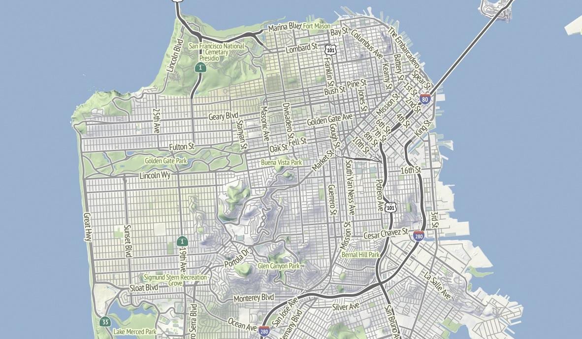Harta e San Franciskos terreni