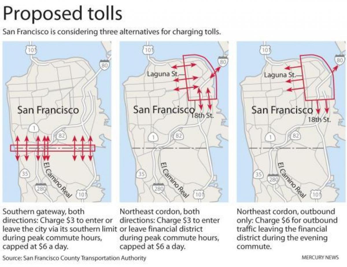 Harta e San Franciskos tolls