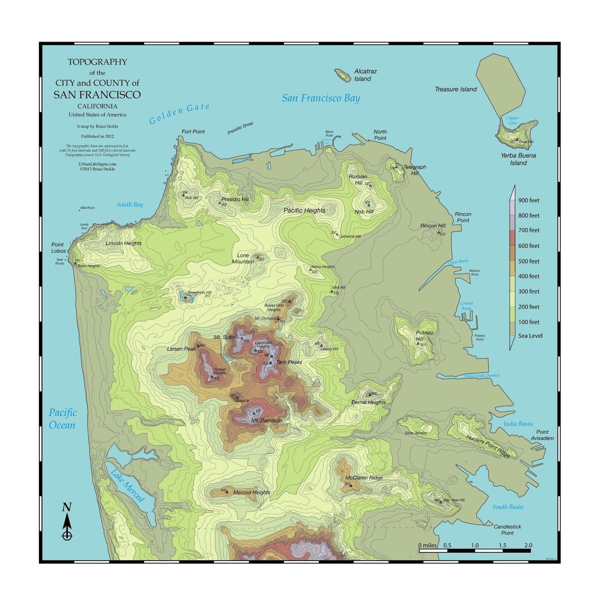 Harta e San Franciskos topo
