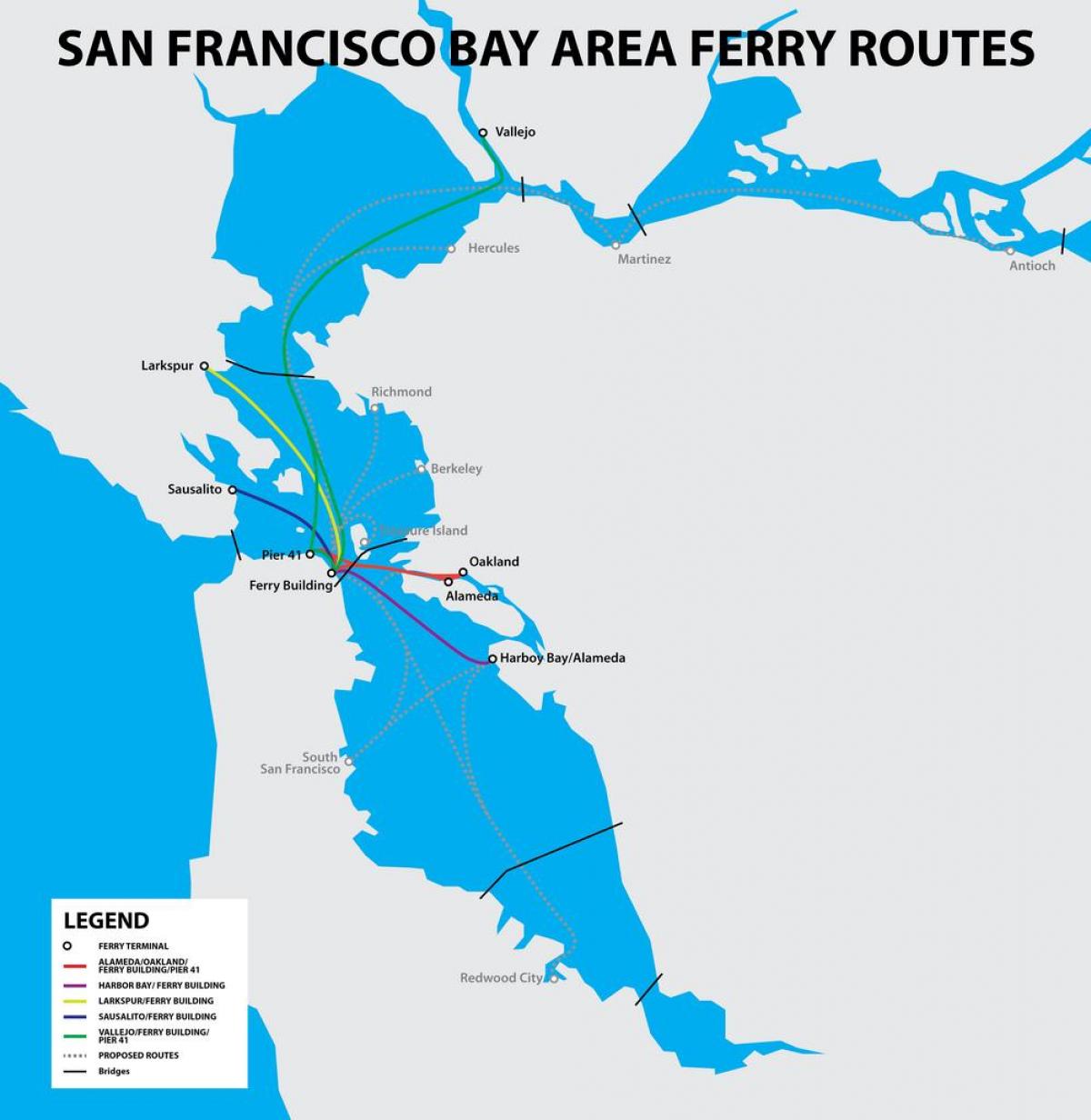 San Francisco bay traget hartë