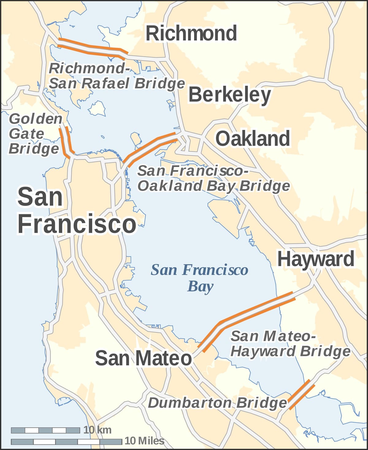 Harta e San Franciskos ura