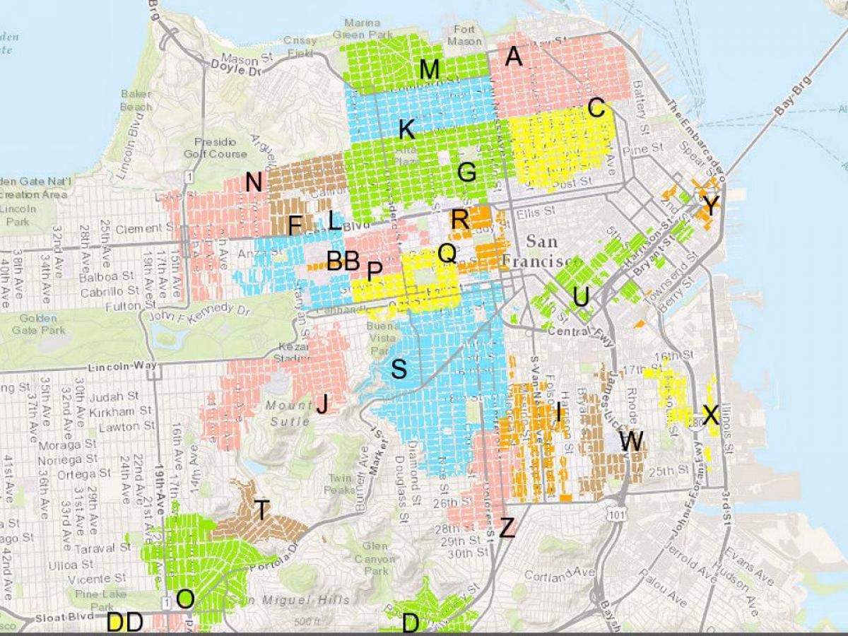 Harta e SF rezidenciale parking