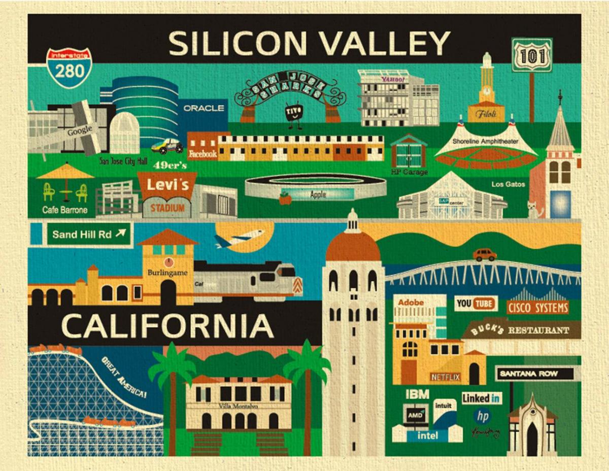 Harta e silicon valley poster