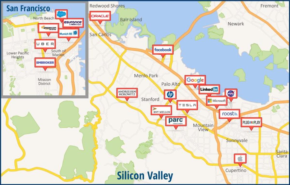 Harta e silicon valley turne