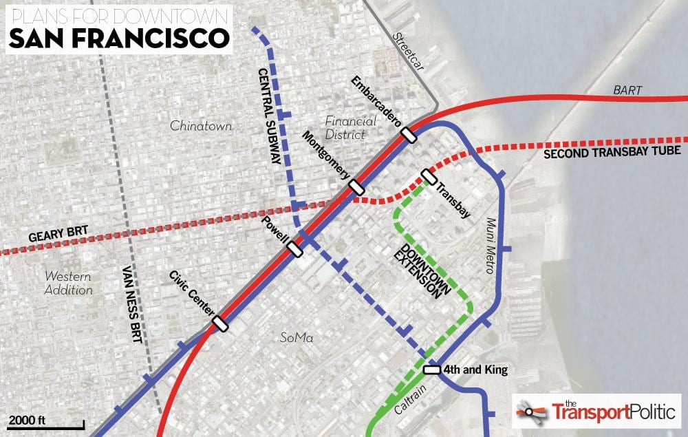 Harta e transbay terminal
