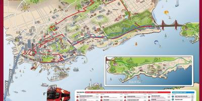 San Francisko turne me autobus hartë