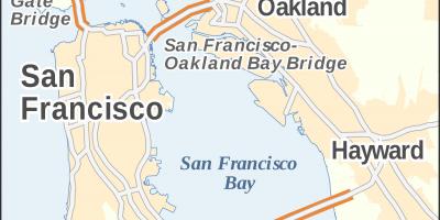Harta e San Franciskos ura golden gate
