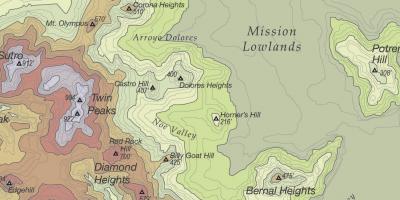 Harta e misionit gjirin e San Franciskos