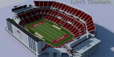 Levi e stadiumit hartë 3d
