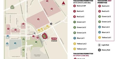 Levi e stadiumit hyrje hartë