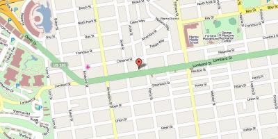 Harta e lombard street San Francisko