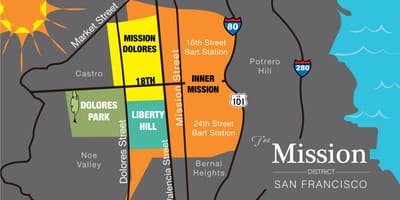 Harta e misionit të distriktit në San Francisko