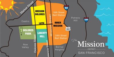 Harta e misionit të distriktit në San Francisko