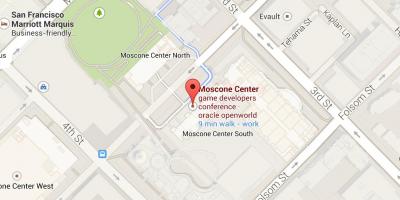 Harta e moscone center në San Francisko