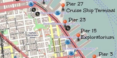 Harta e pier 27 San Francisko