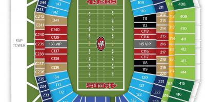 Harta e San Francisco 49ers stadiumin