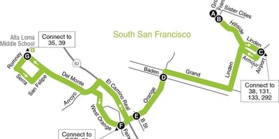 Harta e San Francisco të shkollave fillore
