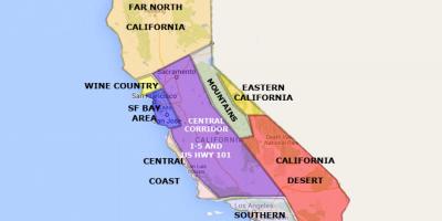 San Francisco të kalifornisë në hartë