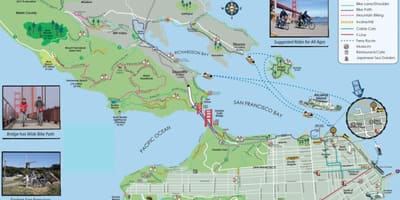 Harta e San Franciskos bike tour