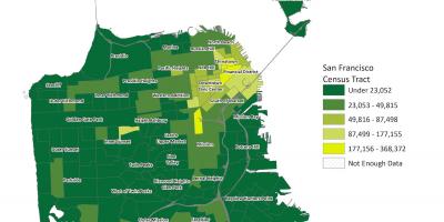 Harta e San Franciskos dendësia e popullsisë