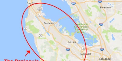 Harta e San Franciskos gadishullin 