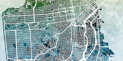 Harta e San Francisko, qyteti i artit