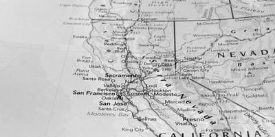 Bardh e zi dhe hartën e San Franciskos