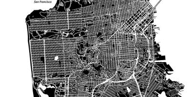 Harta e San Franciskos vektor