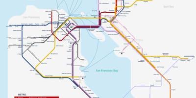 San Fran metro hartë